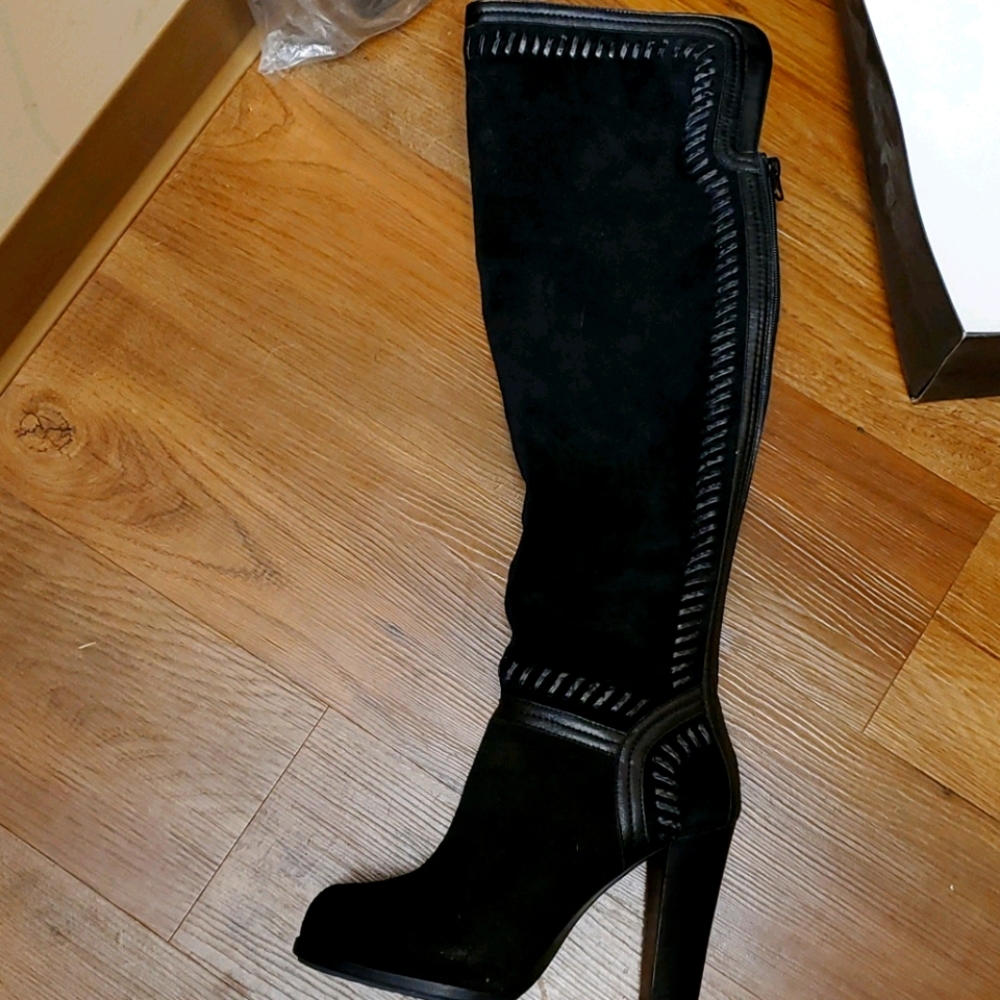Marina Black knee boots size 7